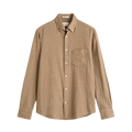 Reg Windblown Flannel Check Shirt - Dry Sand