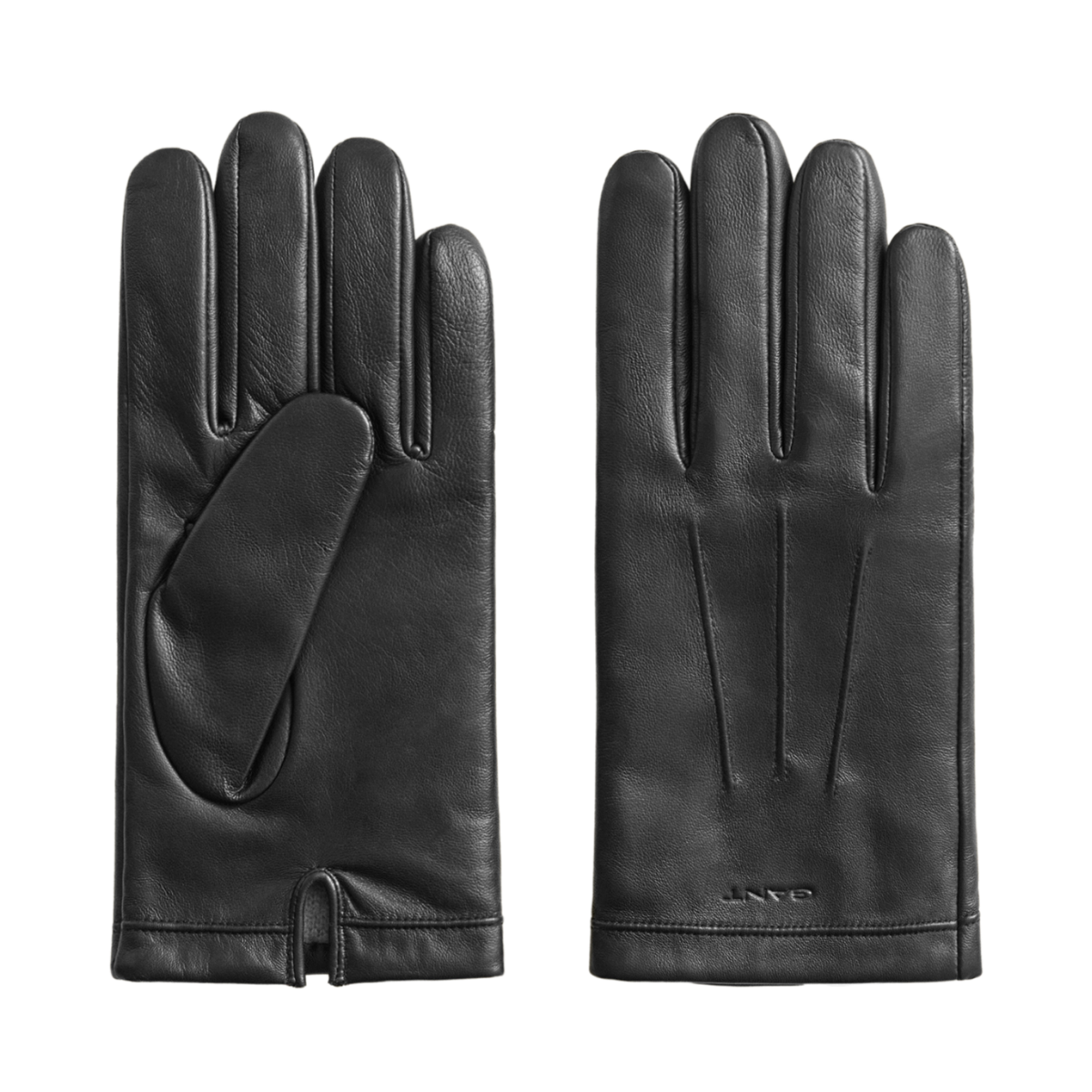 Cashmere Lined Lambskin Gloves - Black