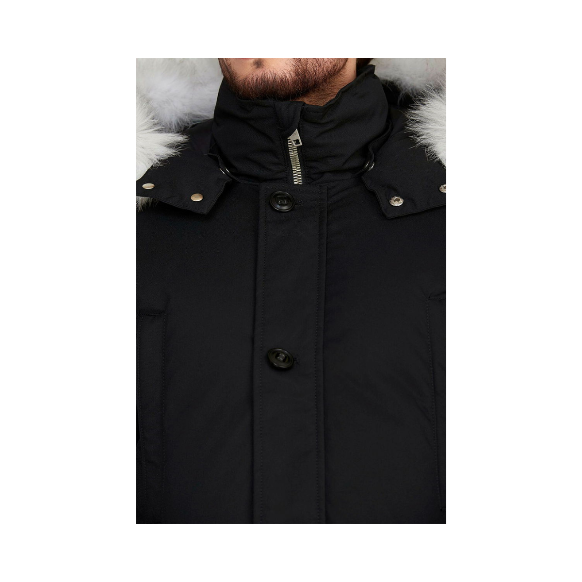 Jaxon Parka - Black/White