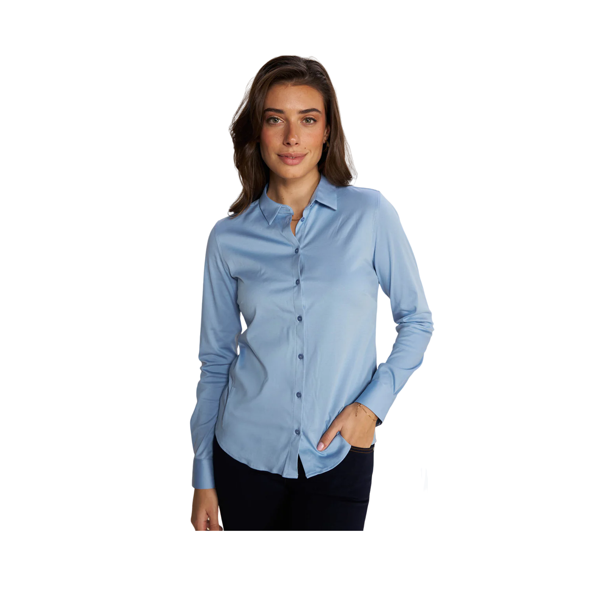 Tina Jersey Shirt - Blue