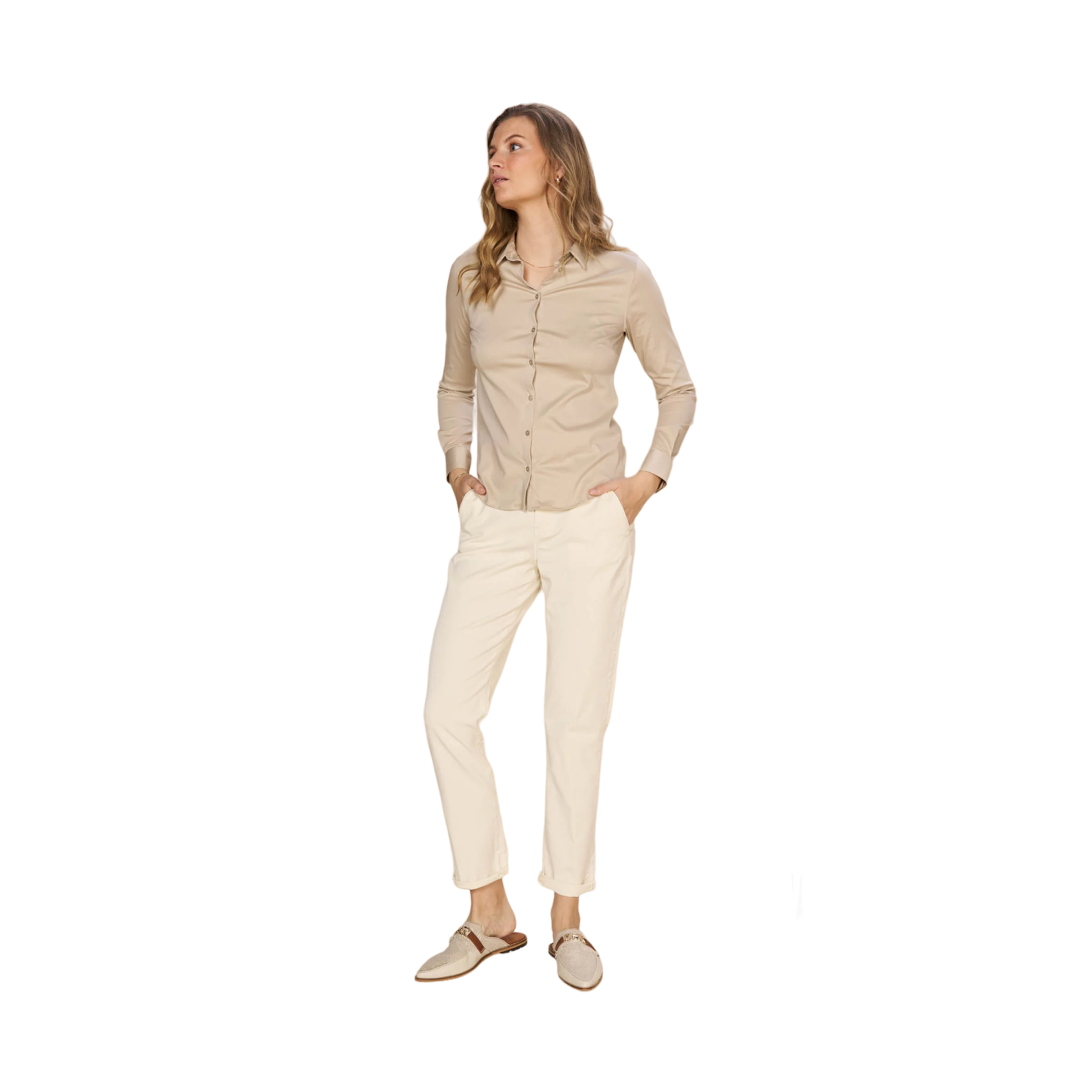 Tina Jersey Shirt - Beige