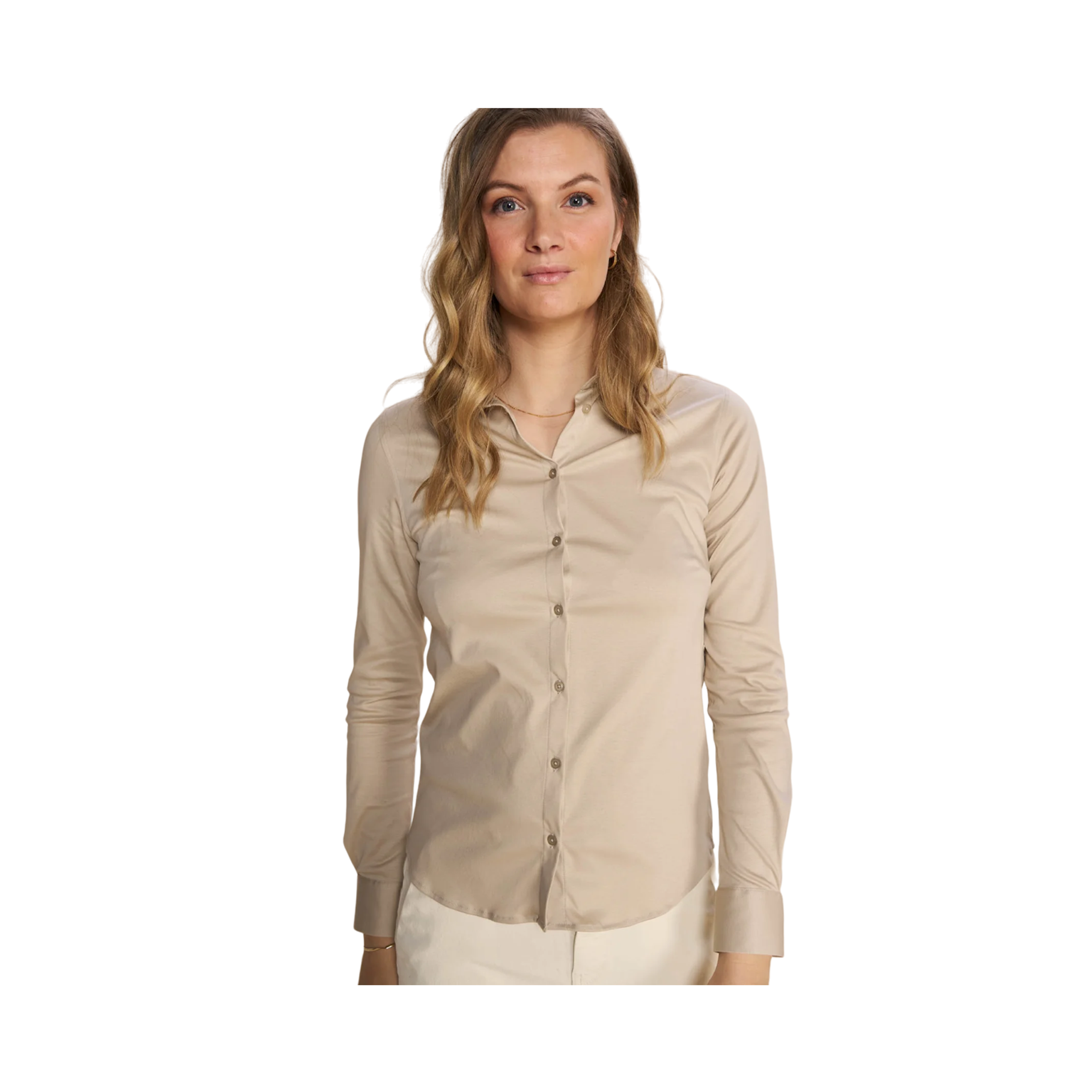 Tina Jersey Shirt - Beige