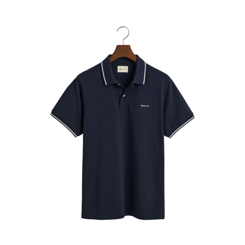 Tipping SS Pique Polo - Blue