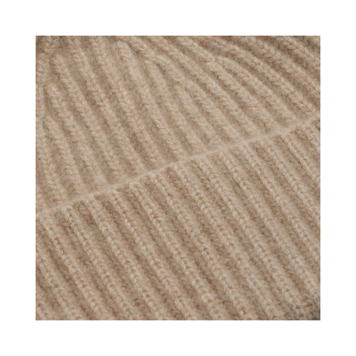 Alba Cashmere Beanie - Dark Beige