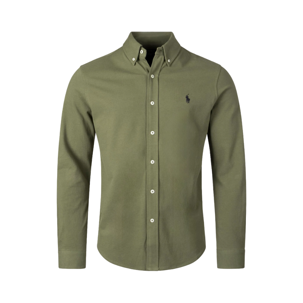 Featherweight Mesh Oxford Shirt - Green