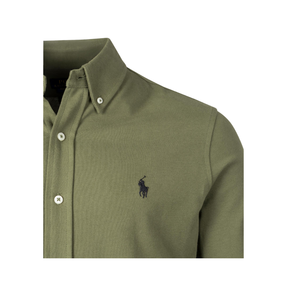 Featherweight Mesh Oxford Shirt - Green