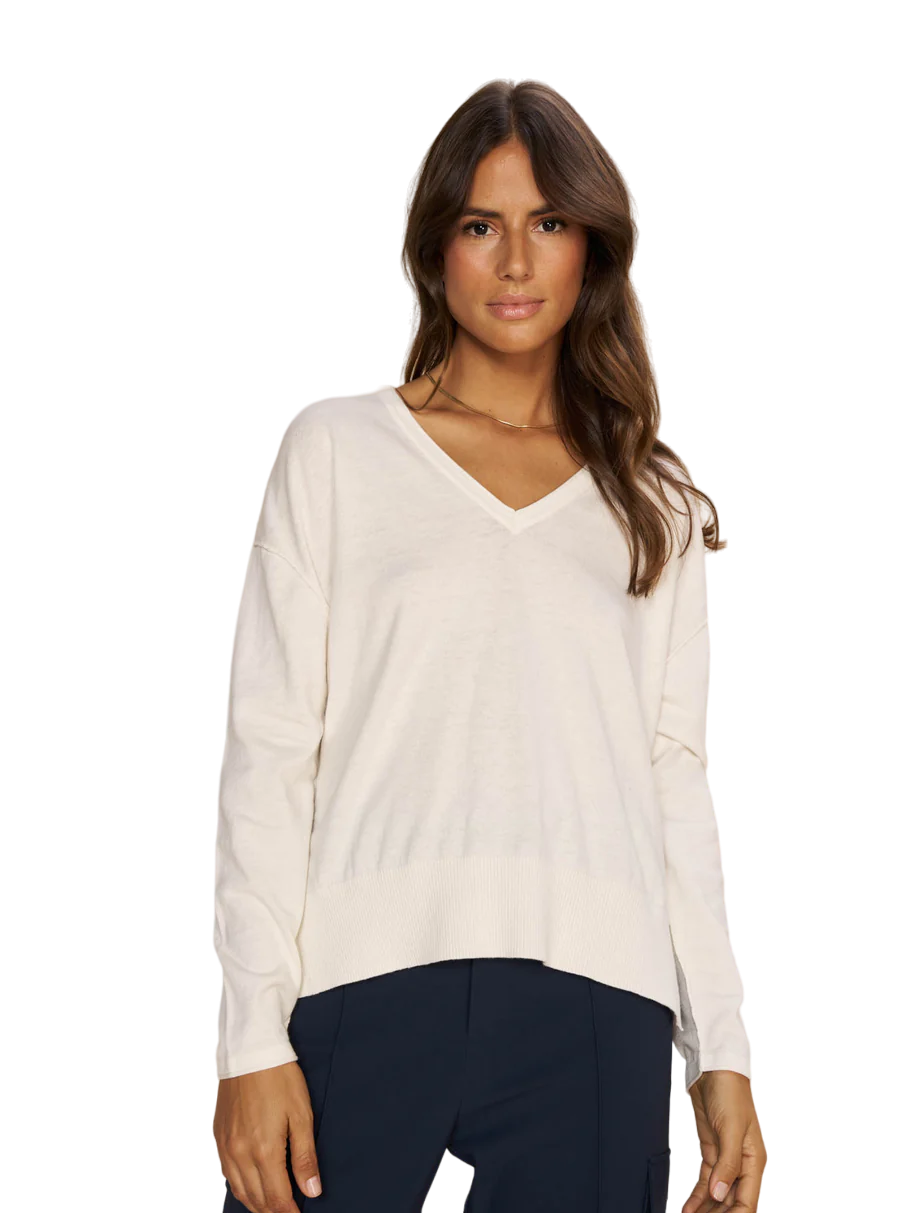 Tani V-neck Knit - Beige