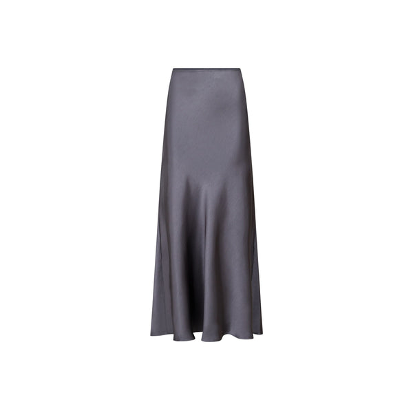 Vicky Heavy Sateen Skirt - Grey