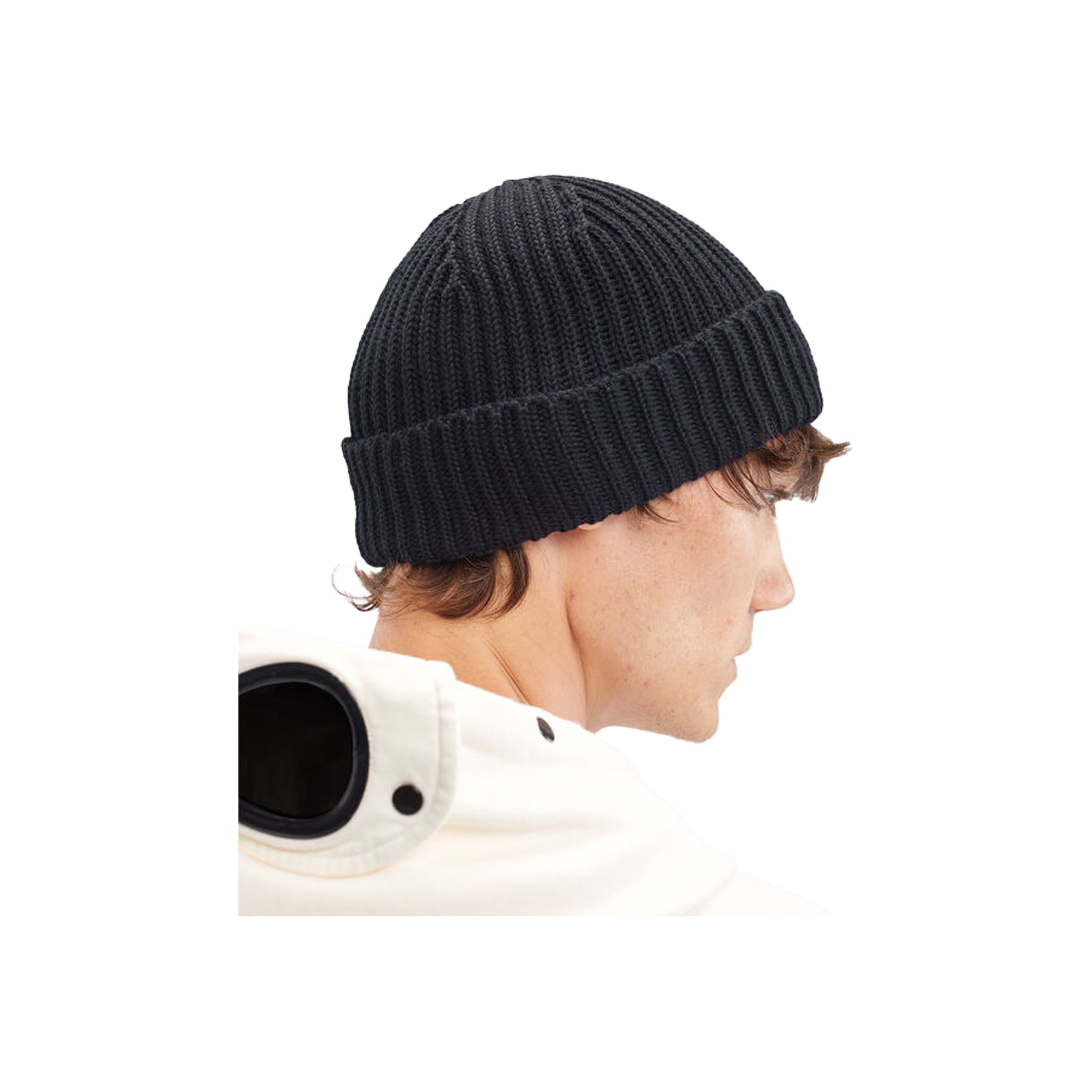 Extra Fine Merino Wool Beanie - Navy