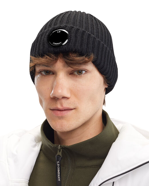 Extra Fine Merino Wool Beanie - Black