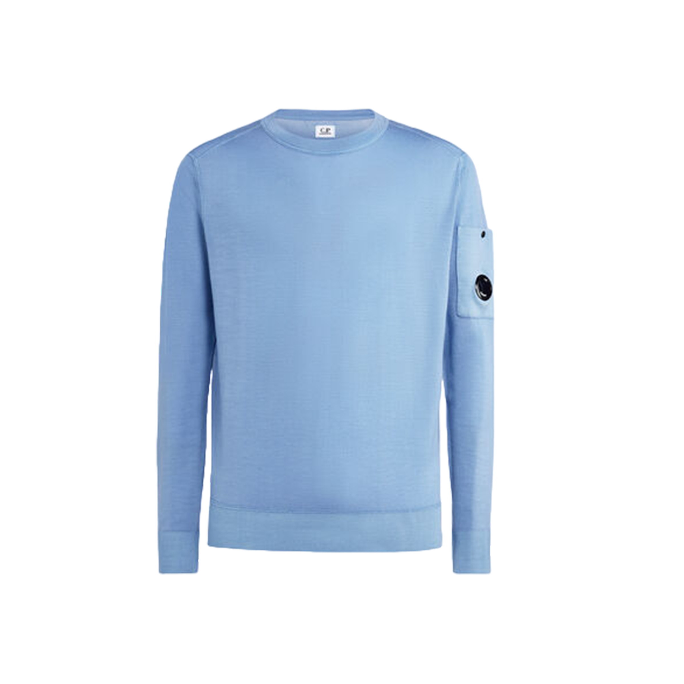 Merino Wool Plain Jumper - Blue