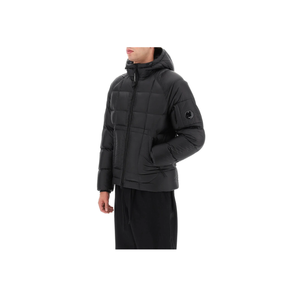 Shell Hooded Down Jacket - Black