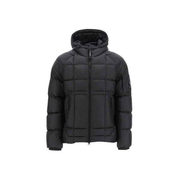 Shell Hooded Down Jacket - Black
