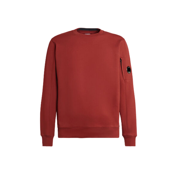 Diagonal Raised Fleece Sweatshirt - Red