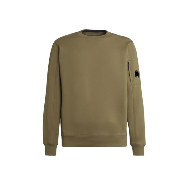 Diagonal Raised Fleece Sweatshirt - Green