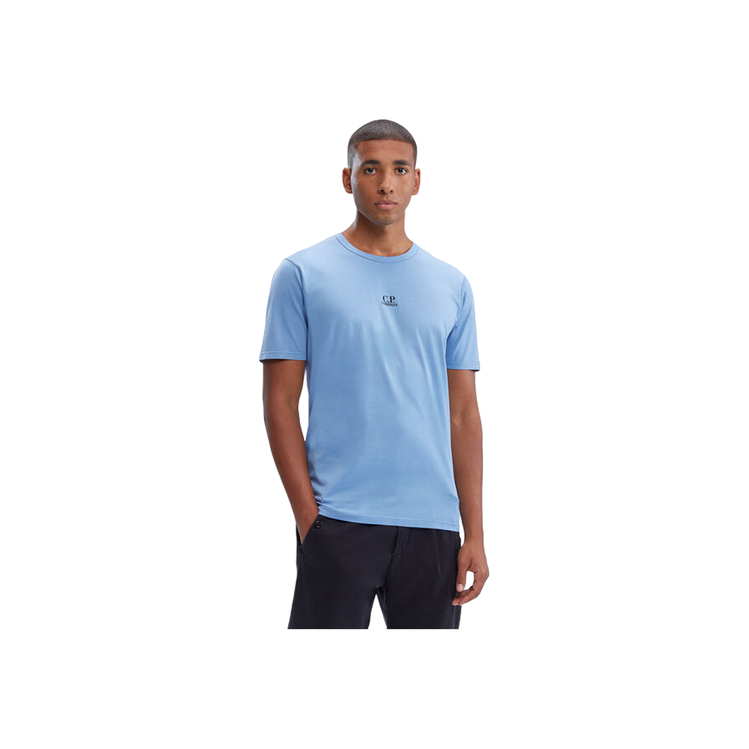 Mercerized Light Jersey 70/2 T-shirt - Blue