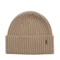 Alba Cashmere Beanie - Dark Beige