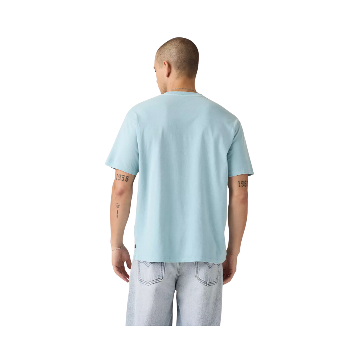 Red Tab Vintage Tee - Garment Dye Forget-me-not