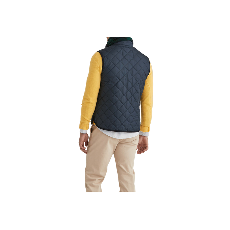 Teddy Quilted Vest - Blue
