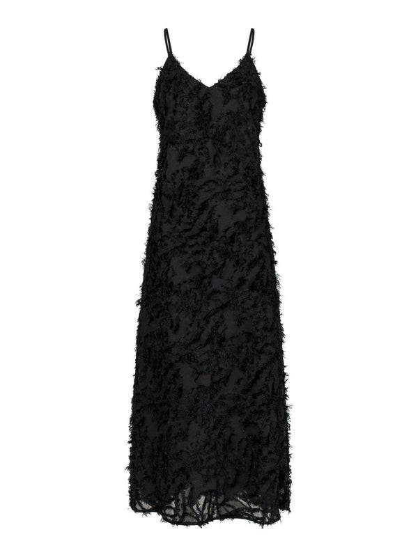 Clia Fringe Dress - Black