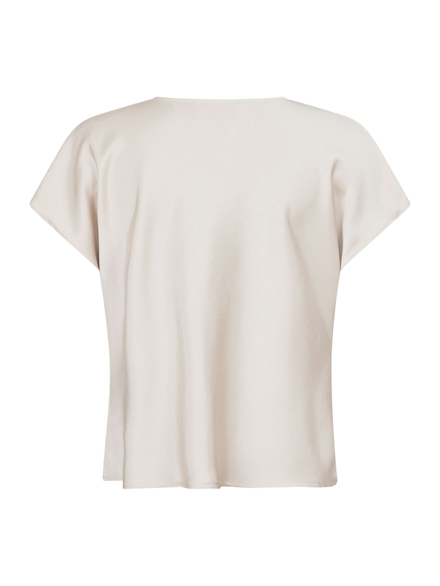 Annabeth Heavy Sateen Tee - Beige