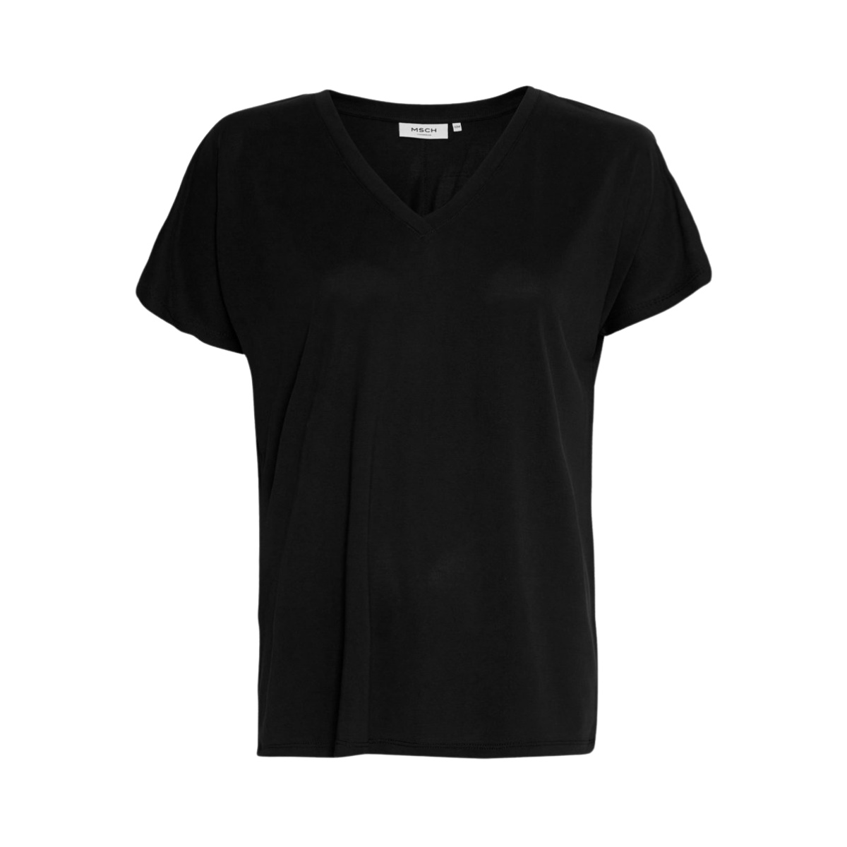 Fenya Modal V Neck Tee - Black