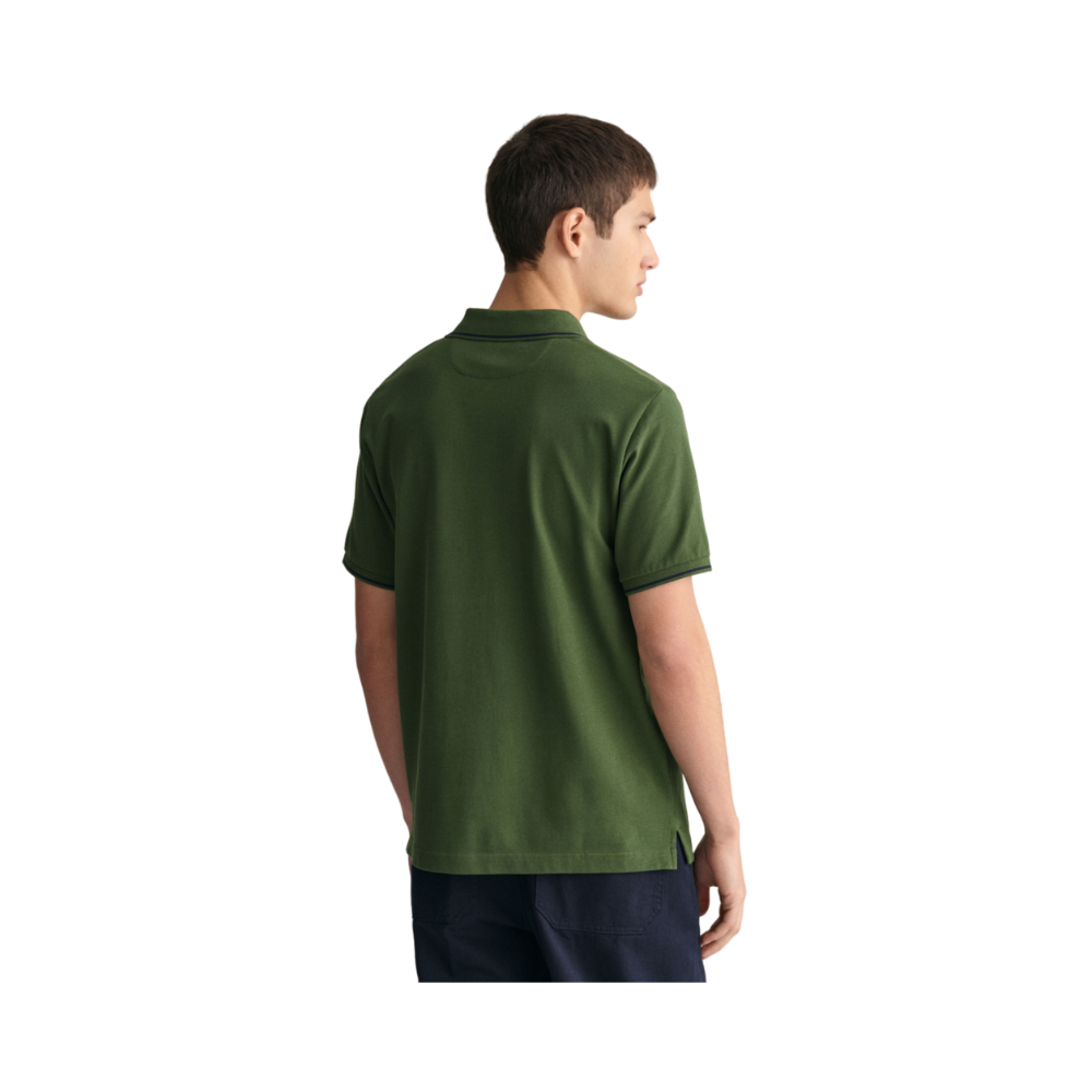 Tipping SS Pique Polo - Green