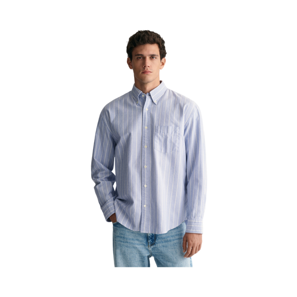 Heritage Oxford Stripe Shirt - Blue