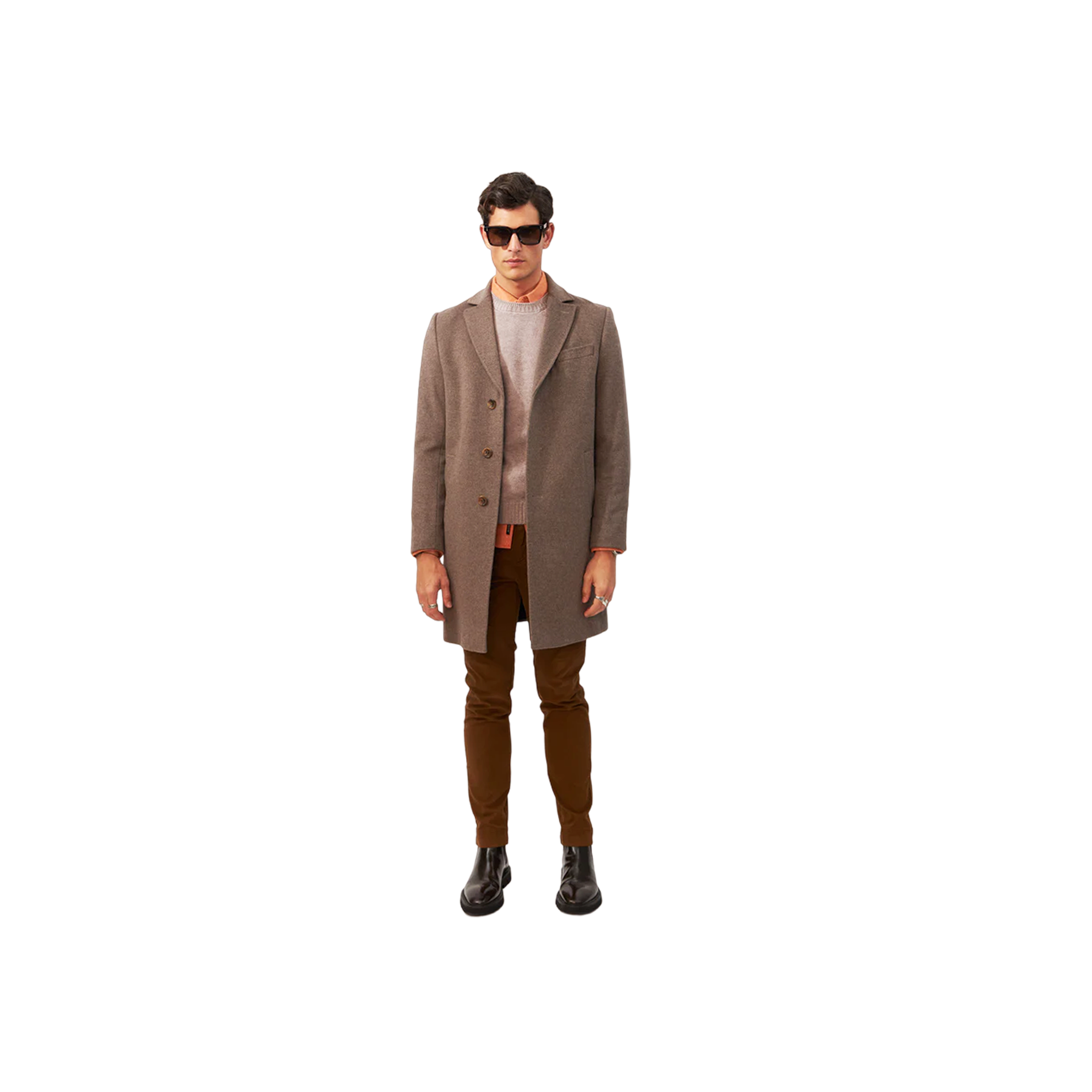 Sultan Tech Cashmere Coat - Brown