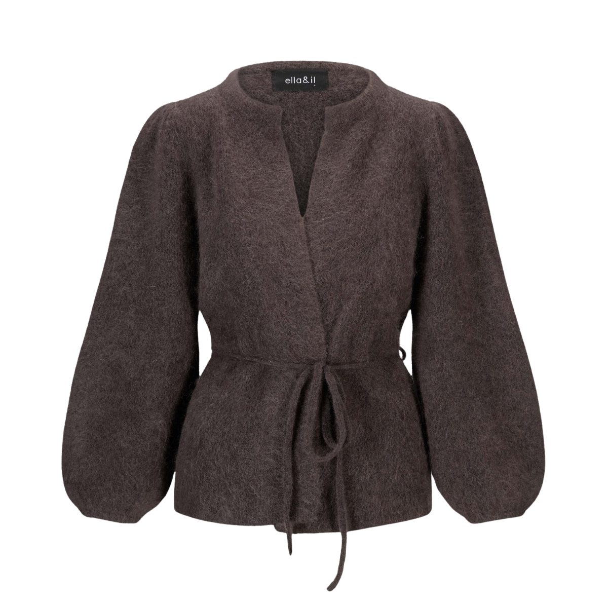 Fredrikke Chunky Cardigan - Dark Brown