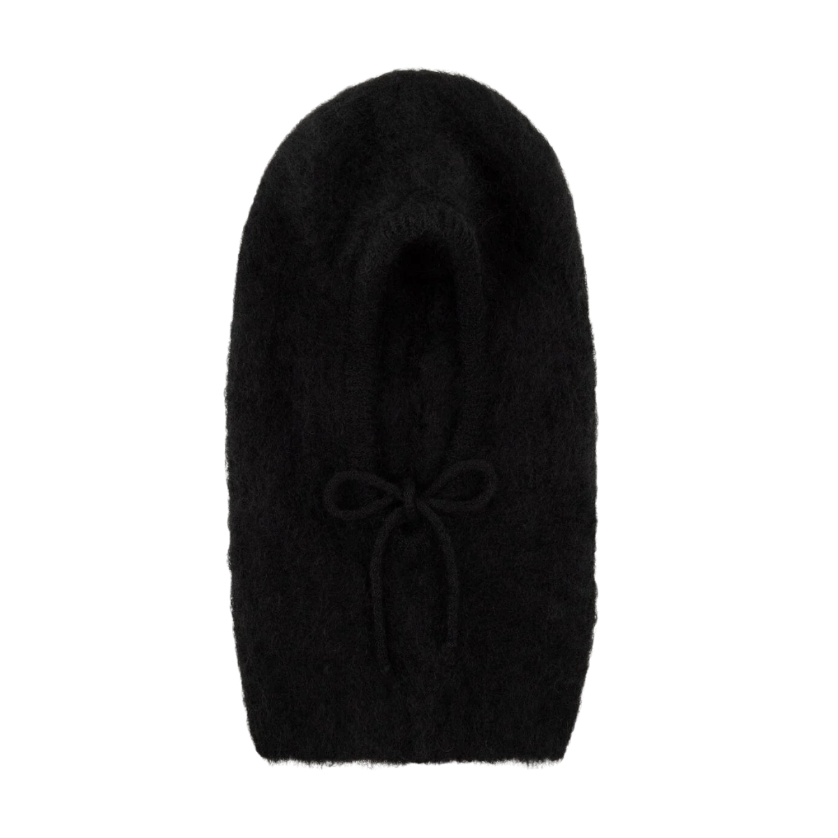 Merle Knit Balaclava - Black