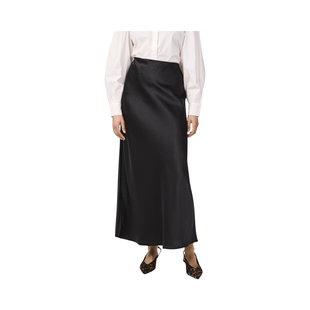 YASPella Highwaist Maxi Skirt - Black