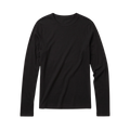Merino Rib Long Sleeve T-Shirt - Black Jet
