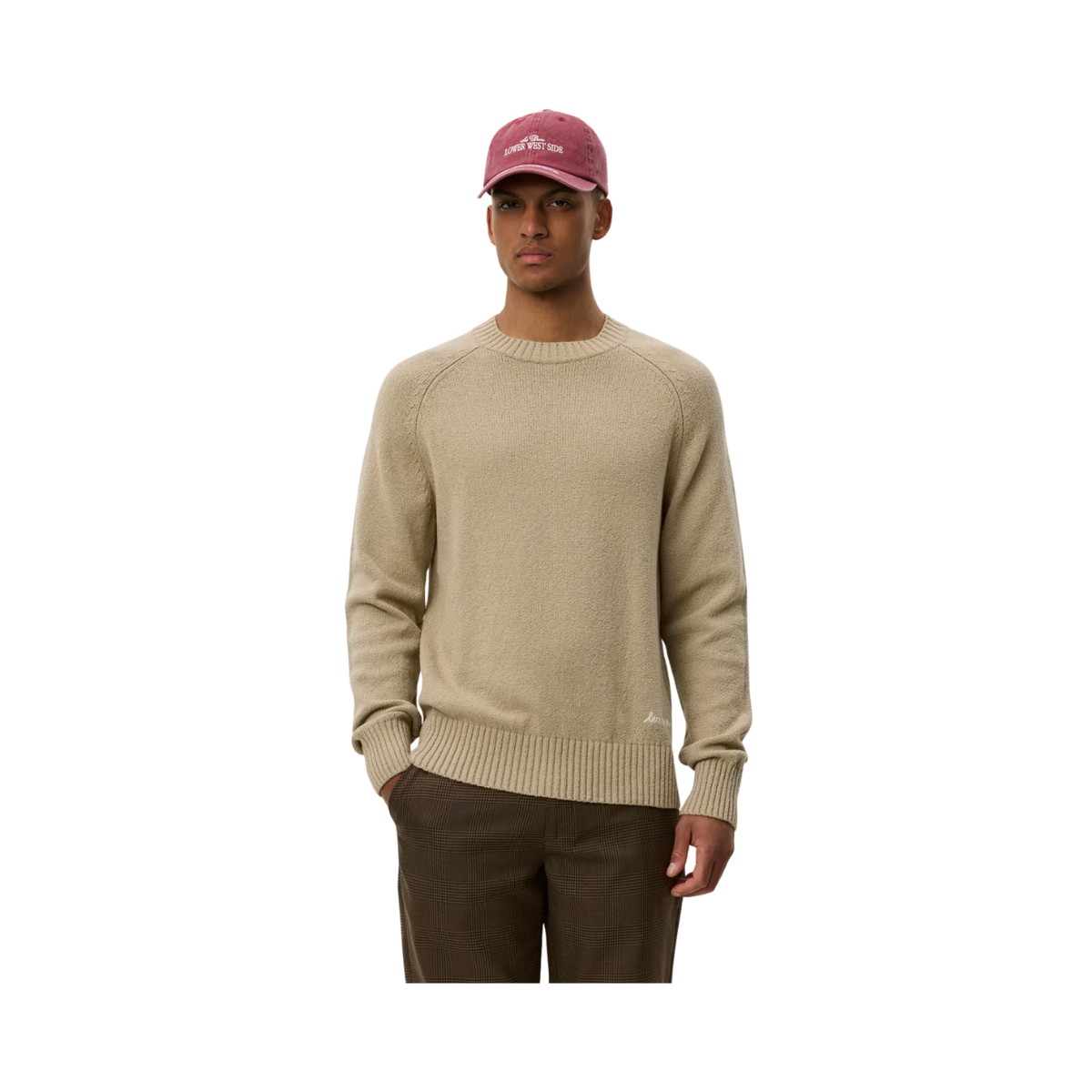 Brad Roundneck Knit - Dark Sand