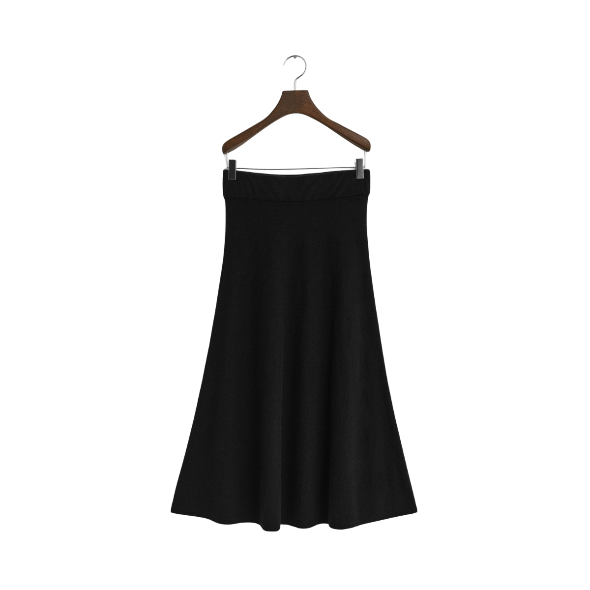 Superfine Lambswool Skirt - Black
