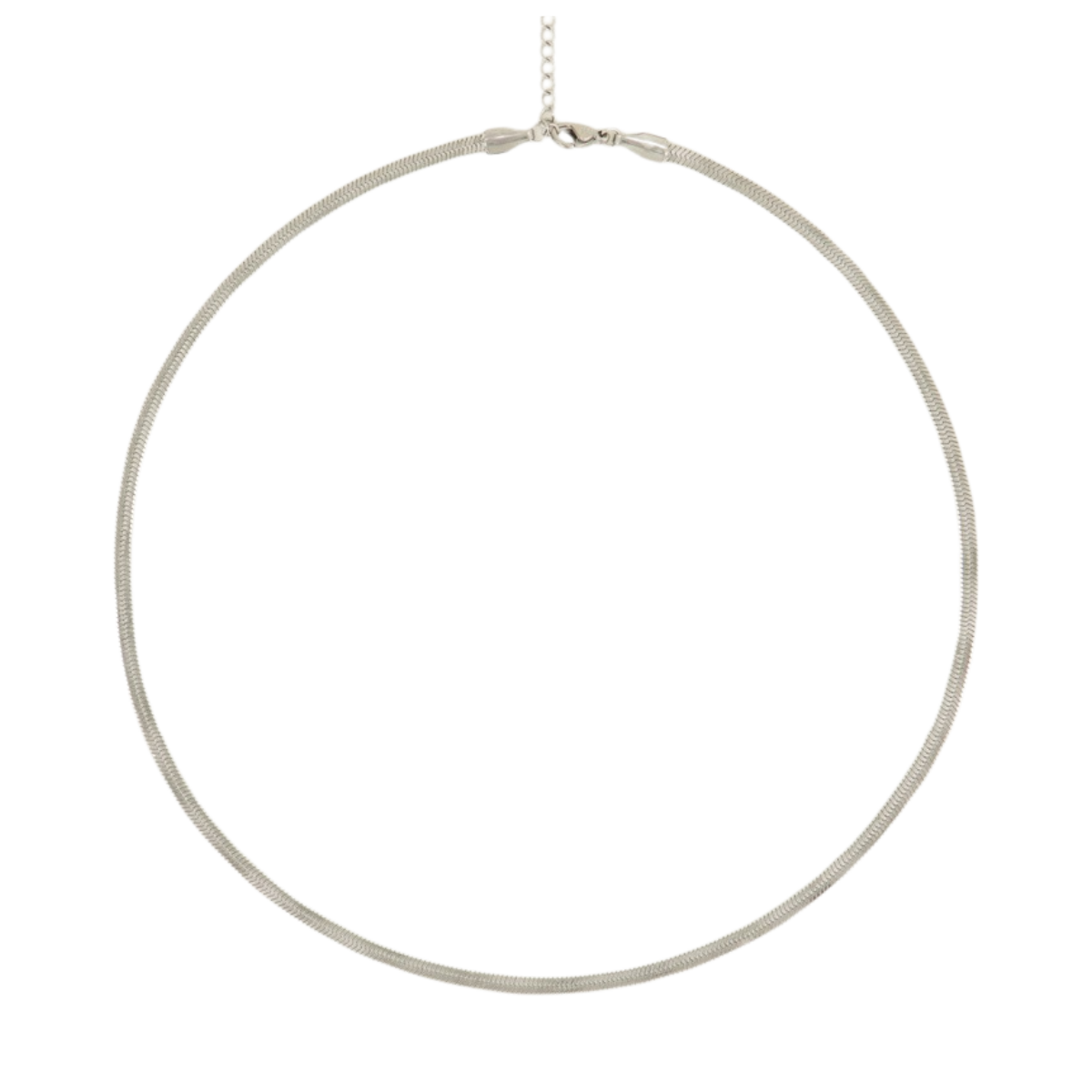 Flat chain necklace - Silver