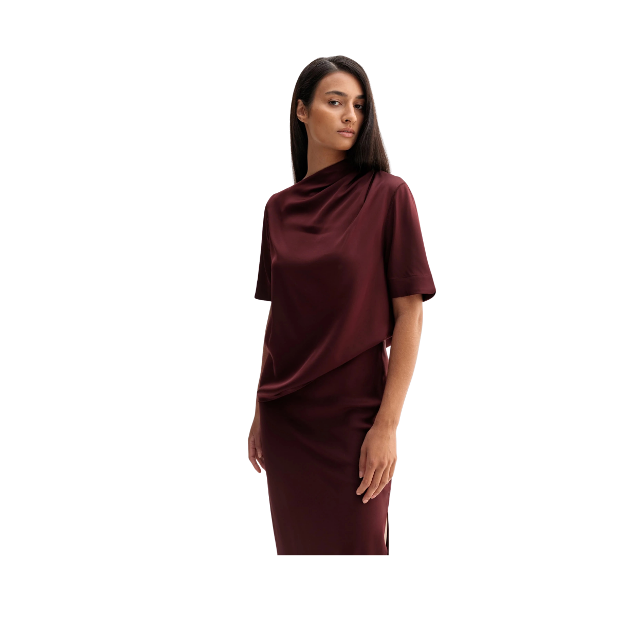 Lima Tee - Burgundy