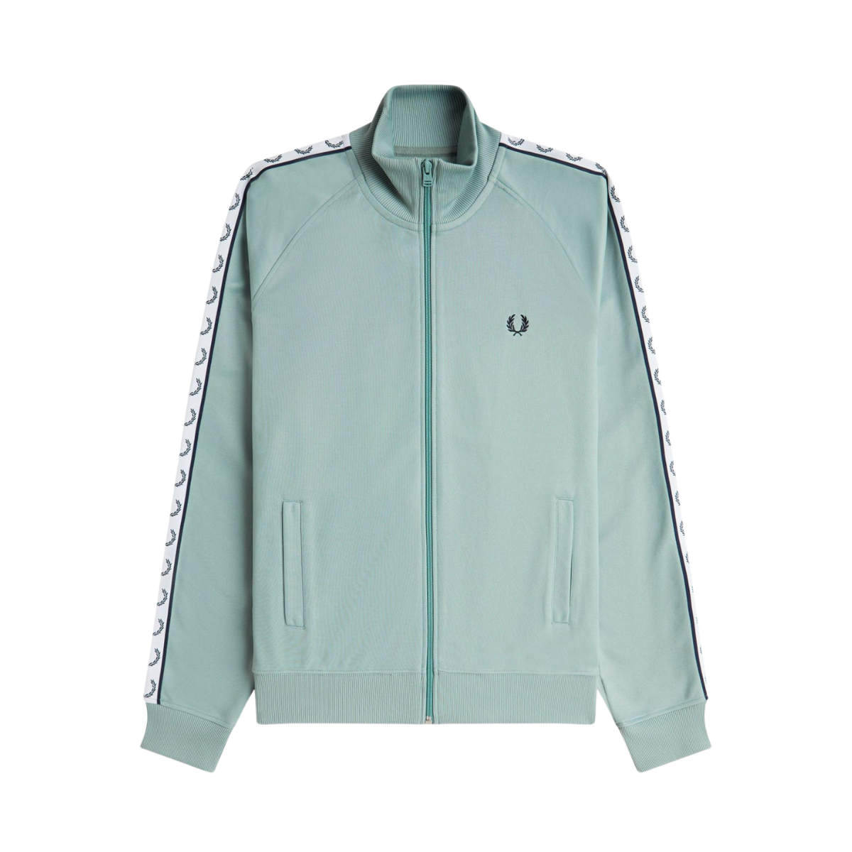 TAPED TRACK JACKET - Silver Blue