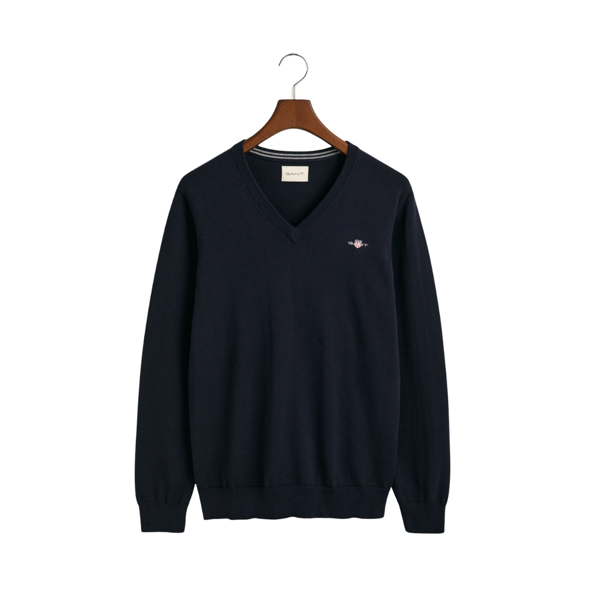 Classic Cotton V-Neck - Evening Blue