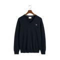 Classic Cotton V-Neck - Evening Blue