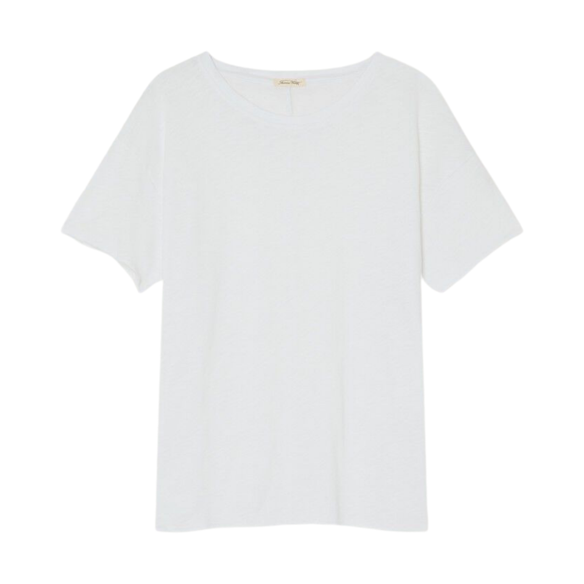 T-Shirt Mi-Long Ample Mc Col Rond - Blanc