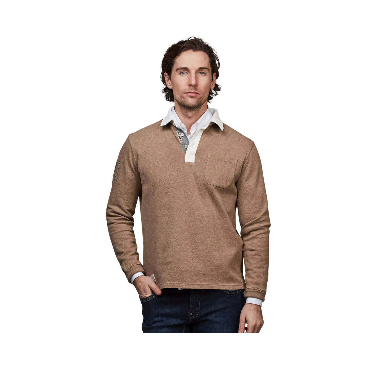 Heavy Pique Rugger - Beige