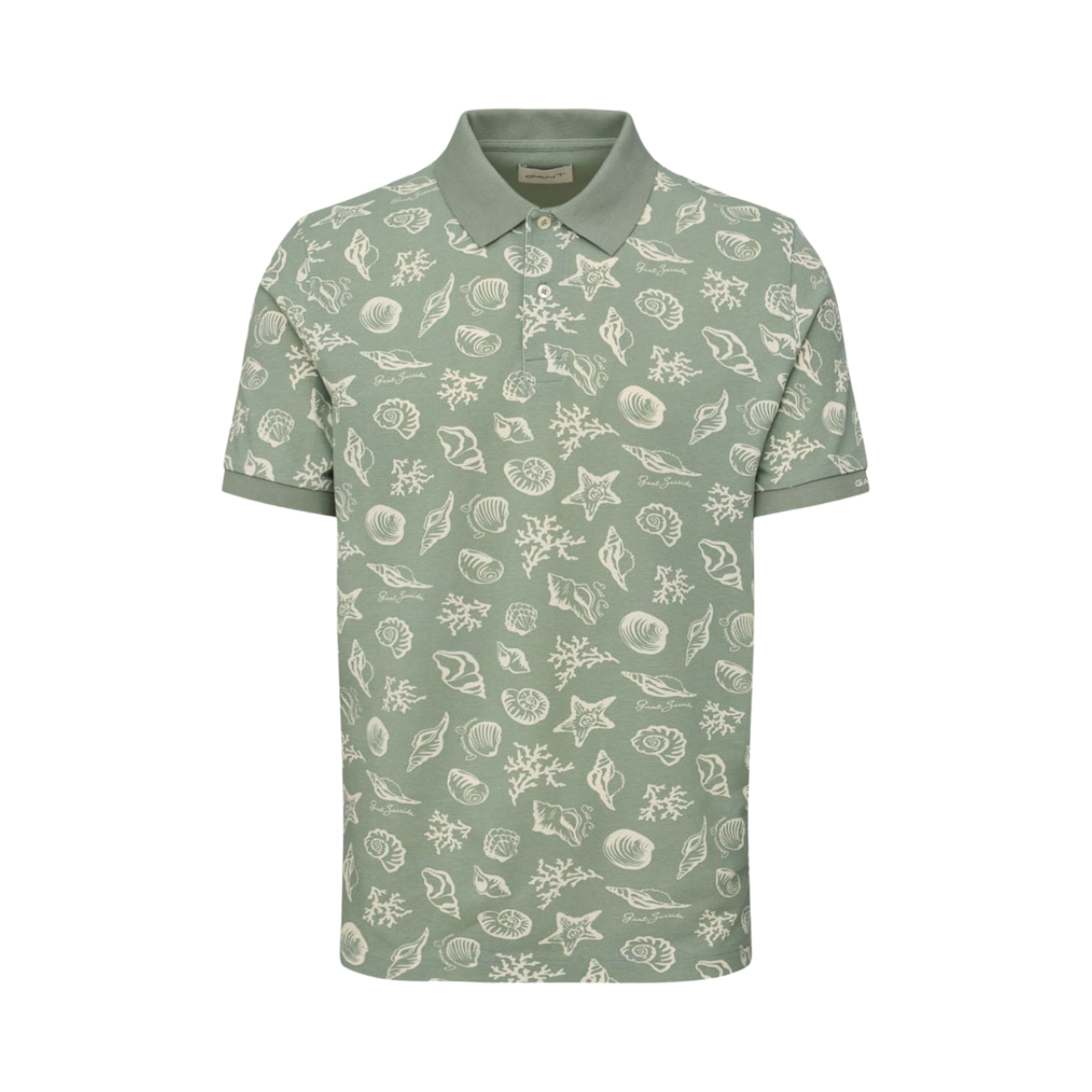 Aop SS Polo - Ceramic Grey