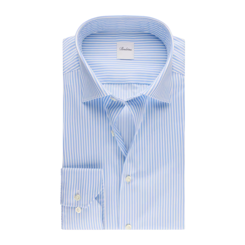 Stenströms SLIMLINE C75 RM CUFF - 102 LIGHT BLUE STRIPE