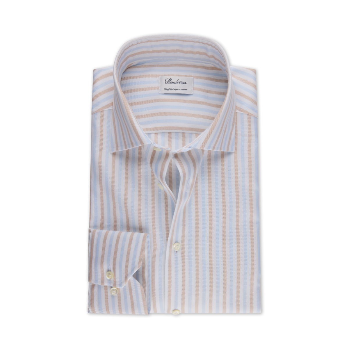 Slimline C77 RM cuff - Light Brown Stripe