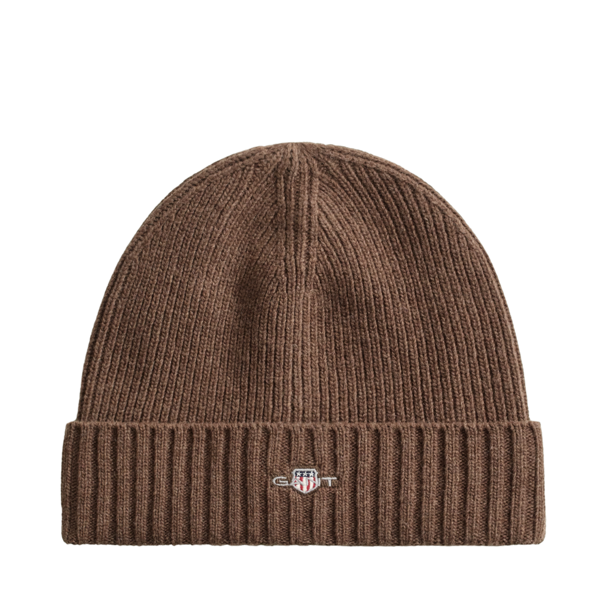 Unisex Shield Wool Beanie - Shadow Brown