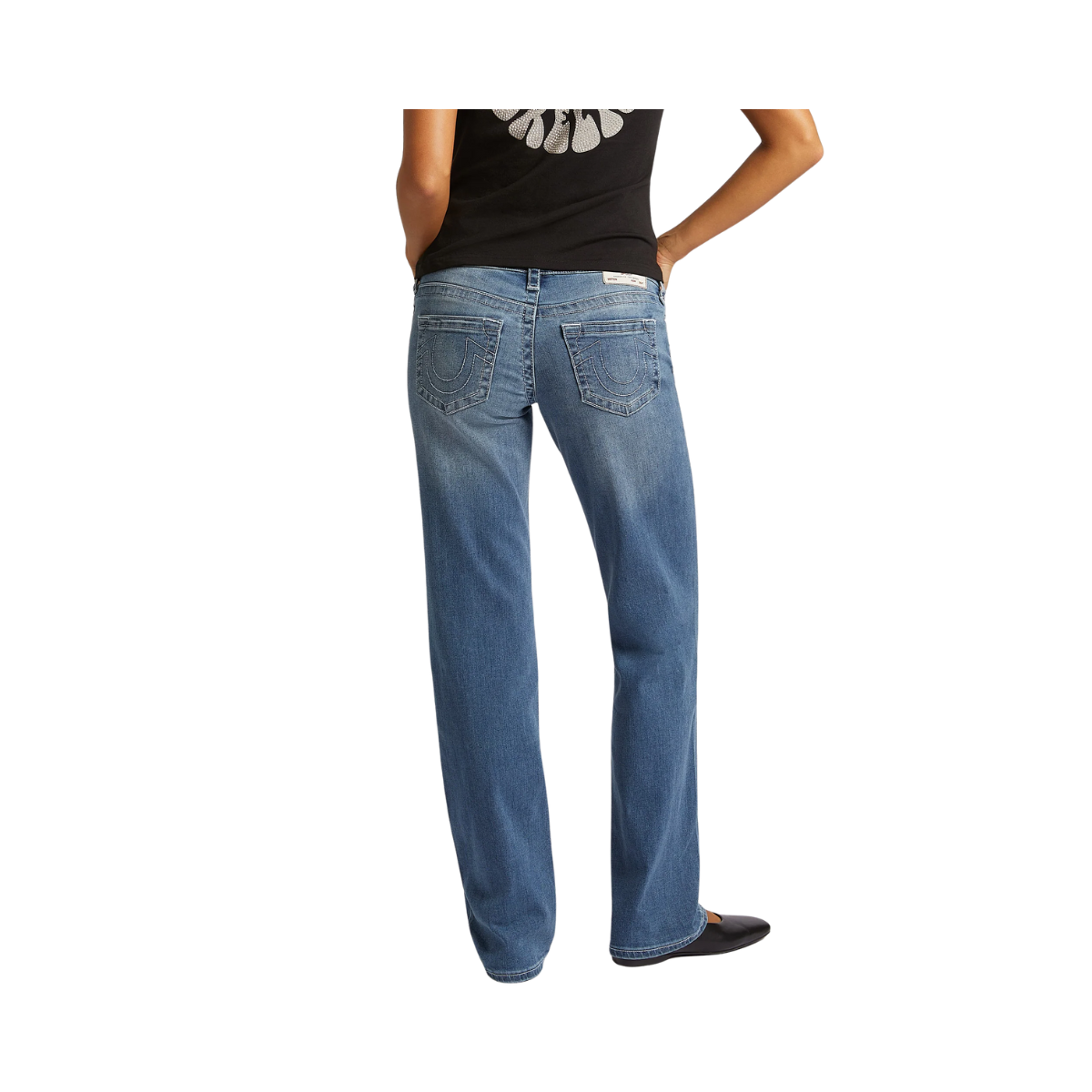 Sarah Low Rise Straight - Medium Wash
