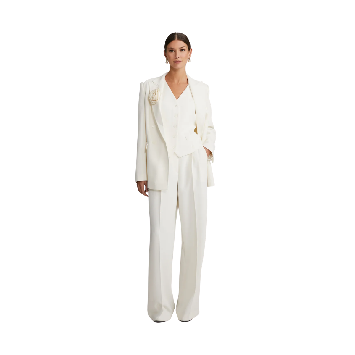 Traci W blazer - Chalk White