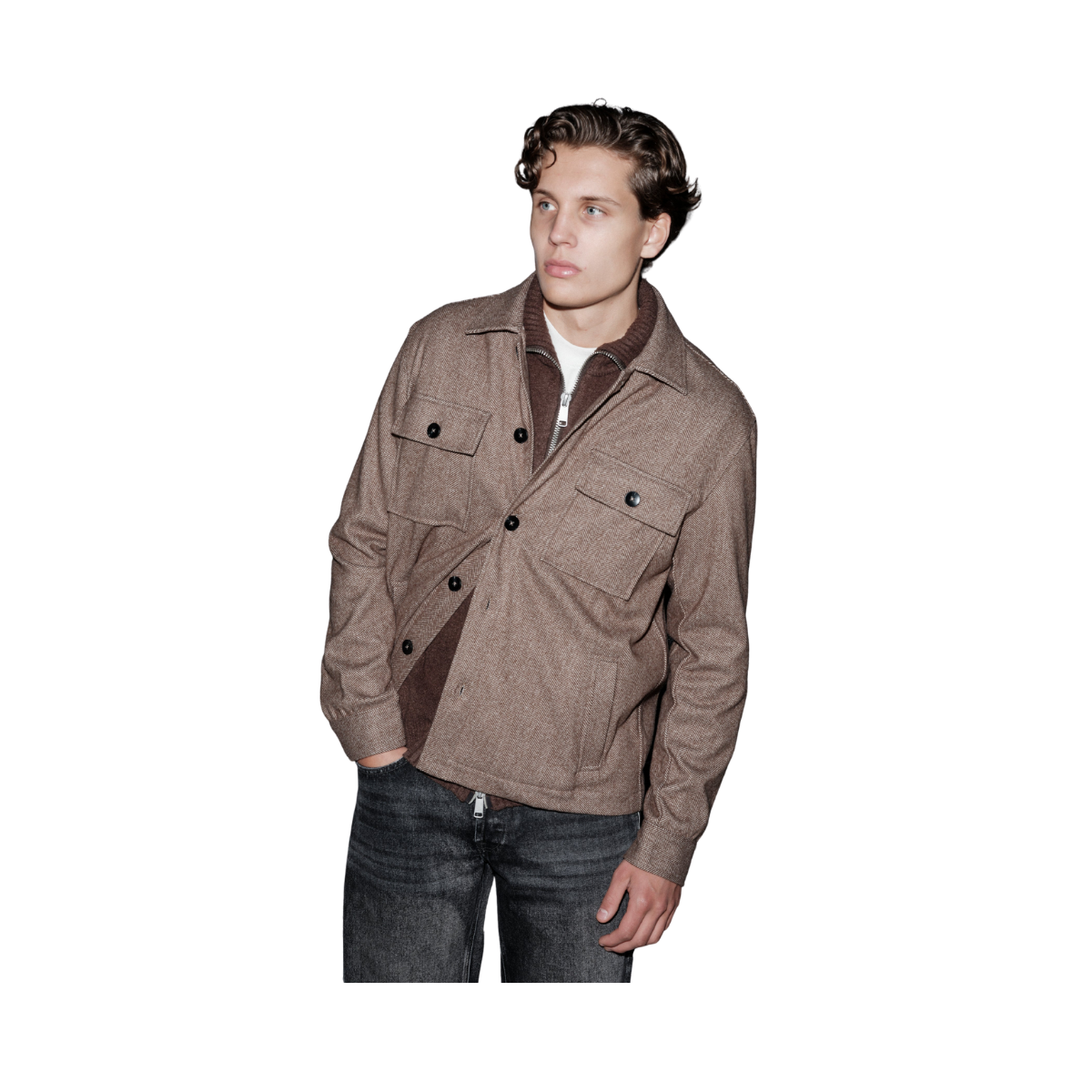 Colton Overshirt - Brown