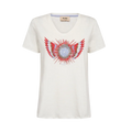 MMRomi Gethi O-SS Glam Tee - Ecru